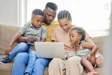 black-family-laptop-education-with-parents-children-bonding-sofa-home-living-room-together-learning-trust-love-with-mom-dad-kids-streaming-online-school-video_590464-191160